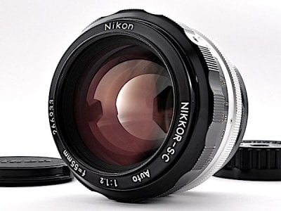 Nikkor-S.C 55mm f:1.2 in original non-AI F-mount .jpg