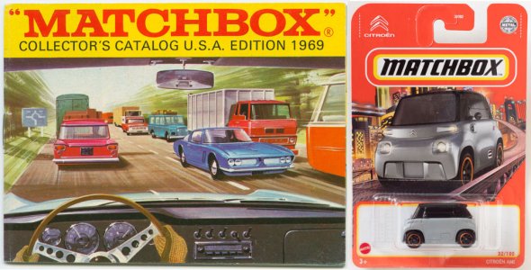 Matchbox car and catalog.jpg Matchbox car and catalog.jpg
