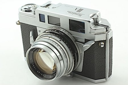 Konica IIIA with 50mm f:1.8 Hexanon lens.jpeg Konica IIIA with 50mm f:1.8 Hexanon lens.jpeg