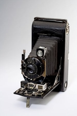 Kodak 3A Autographic Special of 1916 is generally considered the first camera with a built-in...jpeg