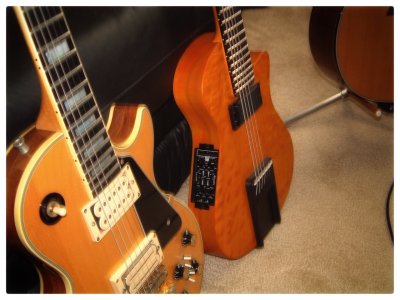 Gibson Les Paul Custom and Veillette 7-String.JPG