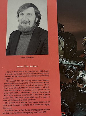 Photo of yours truly in 1978 from  back cover od Jason Schneider On Camera Collecting, Book 1..jpg