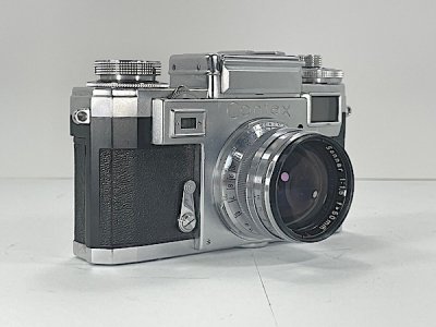 Contax IIIa with 50mm f:1.5 Sonnar--a great camera surmounted with an ugly uncoupled selenium ...jpg