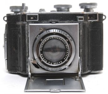 Certo Dollina III with uncoated 50mm f:2 Schneider Xenon lens in Compur-Rapid shutter.jpg