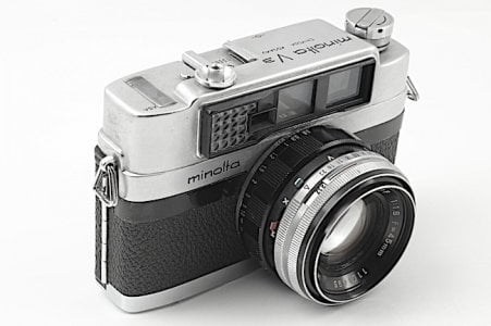 Rare Minoltaq V3 with built-in selenium cell meter and 1:3000 sec top shutter speed.jpg