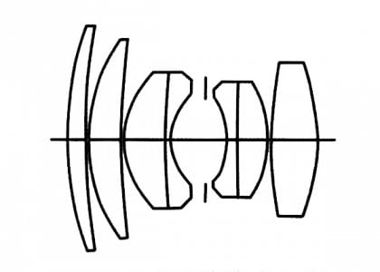 Diagram of 7-element, 5-group lens 48mm f:1.5 Mamiya lens ion the Mamiya uper Deluxe.jpeg