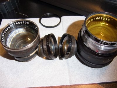Overview of all Zeiss Sonnar 5cm f/1.5 aka 50mm f/1.5 Overview of all Zeiss Sonnar 5cm f/1.5 aka 50mm f/1.5